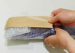 バットの配送方法(プチプチ編)